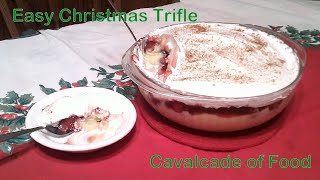 Easy Christmas Trifle  A Quick Dessert for the Holiday Buffet [upl. by Lleda]