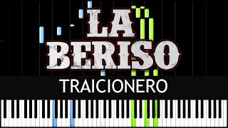 La Beriso ➡ Traicionero 🎹 PIANO TUTORIAL  PARTITURA DISPONIBLE [upl. by Inaleon]