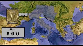 Ostrogoths and Lombards in Italy 493  744 CE  Medieval Europe [upl. by Ahsatsan]