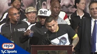 Chino Maidana tras la pelea ante Mayweather quotQuiero revancha cabrónquot [upl. by Magena]