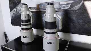 Canon 400mm f28 IS MK I vs MK II [upl. by Domela]