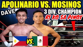 2023 APOLINARIO VS MOSINOS  3 DIV WORLD CHAMPION R1 KO KAY APOLINARIO [upl. by Sibell364]