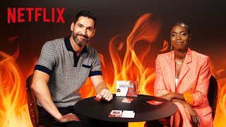 Tom Ellis and Sasheer Zamata Play Exploding Kittens  Netflix [upl. by Annaili]