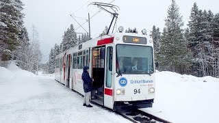 Trams in Trondheim Norway  The Most Northern Tram Line in the World [upl. by Nodab]