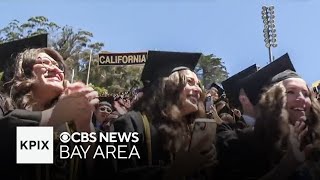 UC Berkeley commencement ceremony peaceful despite loud protests [upl. by Ellerahs]