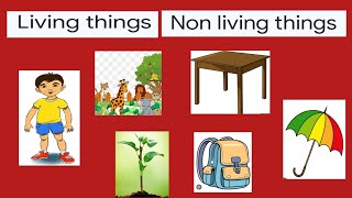 Living things and non living thingseducationalvideosforlearning [upl. by Neetsirhc671]