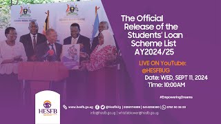 The Official Release of the Students’ Loan Scheme Beneficiaries List AY202425 [upl. by Mannie674]