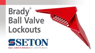 How to Install A Brady® Ball Valve Lockout Device  Seton Video [upl. by Neville]