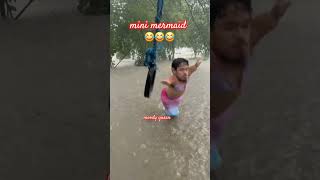 mini mermaid 😂 follow moody queen on facebook ❤️ funny video viralvideo trending trendingvideo [upl. by Frear57]