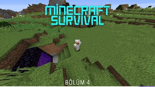 BÖYLE NETHER OLMAZ OLSUN  MİNECRAFT SURVİVAL BÖLÜM 4 [upl. by Ellebana334]