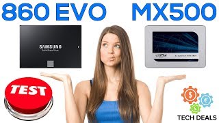 Samsung 860 EVO vs Crucial MX500  Which Should You Buy [upl. by Harry]