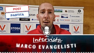 Post partita  2° Andata  intervista al Coach Marco Evangelisti [upl. by Luther]