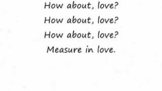 Seasons of Love lyrics [upl. by Rennat]