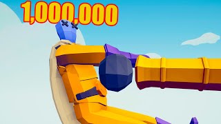 1000000 DAMAGE CANNON vs EVERY UNIT  TABS Totally Accurate Battle Simulator [upl. by Ahsemad]