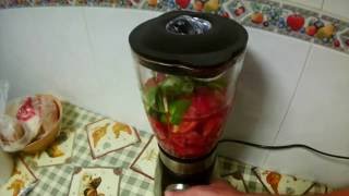 receta de gazpacho Light para regimen [upl. by Eelik589]