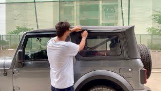 Mahindra Thar 2021  How to Remove Soft Top  Tutorial  TurboMates [upl. by Junie]