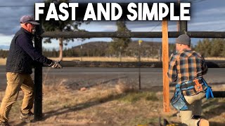 Lodgepole Fence on 5 acres  fast amp simple [upl. by Aicilanna]