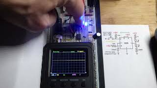 Monostable 555 Timer In Out Voltages Oscilloscope Measured by Electronzap [upl. by Afesoj]