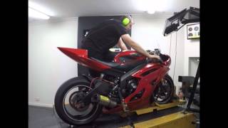 Yamaha R6 Pro Shift Auto Blip Dyno Run [upl. by Coffey160]