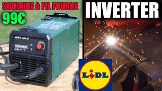 LIDL Poste à souder INVERTER à fil fourré PARKSIDE PIFDS 120 A1 Sans gaz Flux Cored Wire Welder [upl. by Nilekcaj]