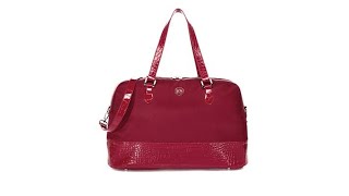 JOY ELite CrocoEmbossed Couture TuffTech Getaway Bag wi [upl. by Ennasirk]