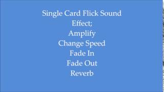 37 Single Card  Sound Effect [upl. by Michelle]