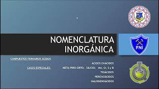 QMC1100  Nomenclatura inorgánica v02 [upl. by Kcirddec]