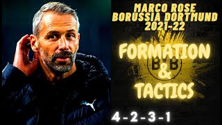 FIFA 22 HOW TO PLAY LIKE MARCO ROSE BORUSSIA DORTMUND 202122 FORMATION amp TACTICS [upl. by Lebatsirhc]