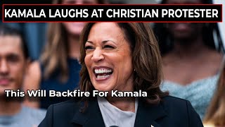 Kamala Harris Insults Man Who Shouted quotJesus Is Lordquot And Christians Are Mad [upl. by Ynelram]