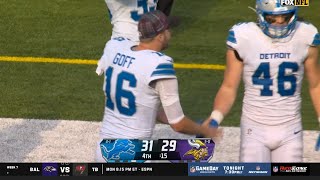 Jake Bates GameWinning Field Goal vs Vikings [upl. by Alroi]