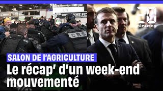 Salon de lAgriculture  Macron malmené grand débat Attal et Bardella en visite [upl. by Goldy]