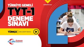 TYT1 TÜRKÇE A KİTAPÇI8 SORUB KİTAPÇIĞI8 SORU [upl. by Scibert867]