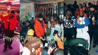 Phyno Brought Out All The Stars At His quotFULL TIME JOBquot Album Playback In London [upl. by Tiram]