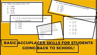 ACCUPLACER TEST PREP FOR STRUGGLING STUDENTS PART THREE [upl. by Heigho862]