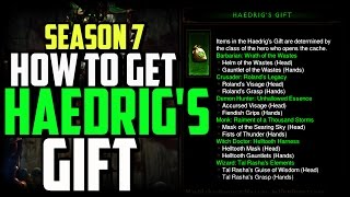 How to get Haedrigs Gift amp Stash Tab Season 7  Diablo 3 Patch 242 [upl. by Papke506]