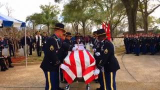 Graveside Service Ft Benning GA Lt Gen Hal Moore [upl. by Ardnael124]