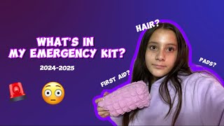 WHATS IN MY EMERGENCY KIT 20242025 [upl. by Findlay]