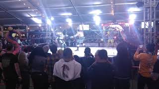 Las Rageous 2019Freakshow Wrestling HAWK vs GALLO [upl. by Zennas]