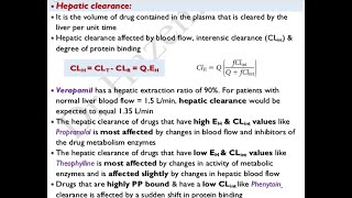 🔴 13 Hepatic Clearance Calculation amp Equations DeHazem Sayed [upl. by Fredel572]