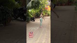 malaikaarora gym IN bandra malaikaarora trending malaikaaroraspotted hotactressfitdress [upl. by Sairacaz]