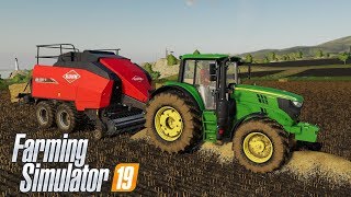 FS19  8 Elaborando Pacas de Paja  John Deere 6M Series [upl. by Riane]