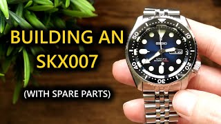 Building an SKX007 With spare parts [upl. by Ahsyek589]