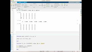 The Euler method MATLAB [upl. by Seraphine]