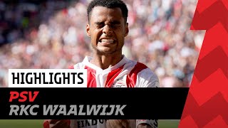 Big relief after 96th minute PENALTY 😯  Highlights PSV  RKC Waalwijk [upl. by Nosnirb]