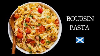 Boursin Pasta  TikTok Viral Recipe  Easy Cheese amp Tomato Pasta [upl. by Hightower]