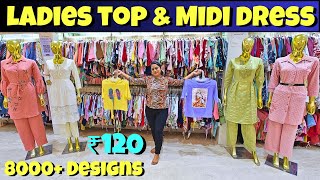 Ladies top Cord set Midi dress western wear wholesale market in Gandhi nagar Delhi ladiestops [upl. by Naillig]