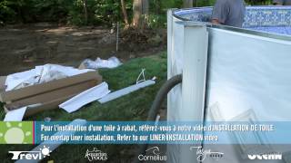 INSTALLATION PISCINE HT OVALE AVEC JAMBES DE FORCE [upl. by Nicholl]