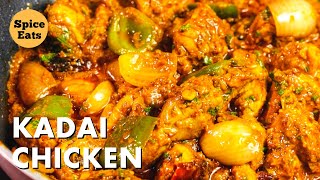 KADAI CHICKEN RECIPE  KADAI CHICKEN MASALA RECIPE [upl. by Ilzel47]