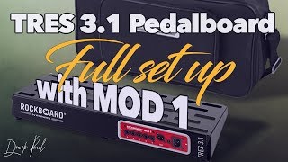 Tres 31 Pedalboard build  Rockboard plus MOD 1 patchbay [upl. by Israel]