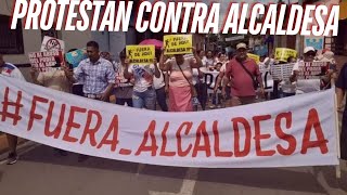 Protestan contra Alcaldesa de Usulután [upl. by Dahlia]